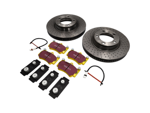 Paquete de Discos de Freno Pastillas de Freno Sports EBC Porsche 997 C2S 3.8L - 9963514XX04BRE, 99635141004, 99635140904BRE, 99635140904, DP41515R, 9963514XX04, 99635108901, 99761275701, 99761267801