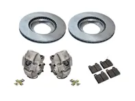 Vorderradbremse Aluminium S-Bremssattel, Scheibe und Bremsbelagsatz. Porsche 911 - 477405083A, 477405083D, 91135104120, 91135195009, 91135195007, 91135193500, 91135193600