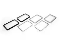 Anneaux de finition pour haut-parleur de tablette « Singer Style » pour Porsche 911/964 - 9445551490001C, 94455514901 - TK Z 87-1, TK Z 87-2, TK Z 87-3