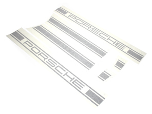 Strisce decorative laterali con scritta PORSCHE. Porsche 9YA Caienna - 9Y0088870, 9Y008887037, 9Y008887038, 9Y008887039, 9Y008887040, 9Y0088095G, 9Y0088095H, 9Y0088095J, 9Y0088095F - 9Y0088095G, 9Y0088095H, 9Y0088095J, 9Y0088095F