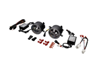 Feux antibrouillard avant LED noire avec DRL (Daytime Running Lights). Porsche 958 Cayenne / Macan - 95863116700, 95563116300