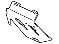 Pedal floor board. Driver Side. Porsche 911 69-75 - 90155106224