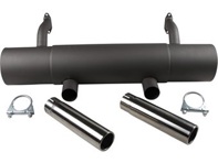 Exhaust muffler / silencer rear box. Porsche 356 A/B/C - 1620603100, PO-92104, 61611101005