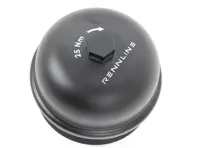 Bouchon de boîtier de filtre à huile en aluminium usiné Rennline. Porsche 997 / 991 / 970 Panamera V8 / Cayenne V8 - 94810702200 - M52