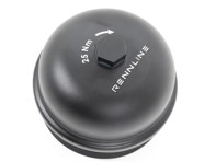 Rennline billet aluminium oil filter housing cap. Porsche 997 / 991 / 970 Panamera V8 / Cayenne V8 - 94810702200 - M52