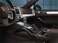 Door handles and centre console in carbon. Porsche 958 Cayenne - 95804480072