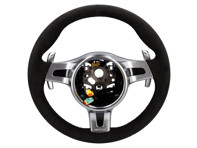 SportDesign Steering Wheel Padded in Black Alcantara. Porsche 997 / 987 / 987 PDK Cars - 99704440220