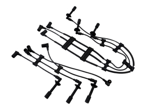 Jeu de câbles d'allumage HT. Porsche 911 3.2L 1985-89 - 91160201103, 91160201203, 91160201104 - ZE744, ZE744