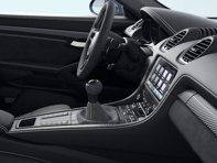 Leva del cambio per PDK, Race-Tex, in nero / blu mare profondo. Porsche 982 Cayman GT4 RS - 982713120APO2