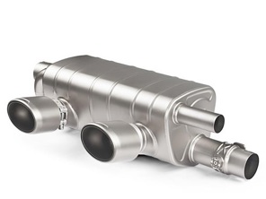 Akrapovic Slip-On Line Titan-Auspuffanlage für Porsche 991.2 Carrera / S / 4 / 4S / GTS 2017>> - 9P1251053A, 9P1251053C - S-PO/TI/5H