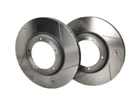 Brake disc rotor Front. Porsche 911 / 930 / 924 / 944 (OE Part No 477405083A / 91135104120) Slotted pair - 285186C, 477405083D, 91135104120 - 285186C