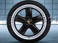 19' Sport Classic Black Finish Alloy Wheels for Porsche Cars - 99704460269, 99704460271, 99704460273