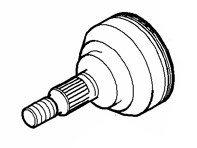 Joint homocinétique extérieur. Porsche 970 Panamera - 97033203100, 97033203101