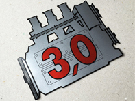 Adesivo motore lunotto posteriore 3.0L per Porsche 911 - 91170110200