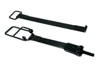 Battery straps, top and side set, BLACK. Porsche 911 69-73 - 90161102800, 90161102200 - 911567-02, 9240002, 1699450110