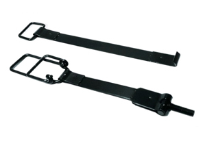 Battery straps, top and side set, BLACK. Porsche 911 69-73 - 90161102800, 90161102200 - 911567-02, 9240002, 1699450110