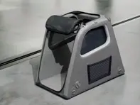 Porsche Gepäckraumbox für Hunde - schmal (bis 18 kg)