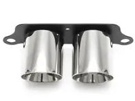 Deluxe Dual Style Tips – Poliertes Chrom. Porsche 991.2 GT3 / GT3RS - 99111125395, 99111125380, 99111125791