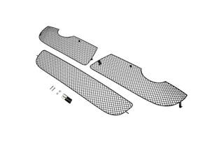 Set di griglie in acciaio inossidabile per paraurti anteriore ZunSport. Porsche Cayman 987 MKI