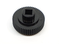 Manopola di blocco della porta. Plastica nera. Porsche 993 Carrera RS - 9285375810370B, 92853758103