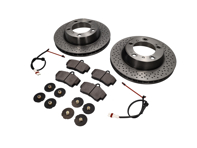 Pastiglie freno POSTERIORI e pacchetto disco freno per Porsche Boxster 986 S