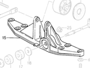 Getriebehalterung. Porsche 993 C2 HANDBUCH - 99337530900