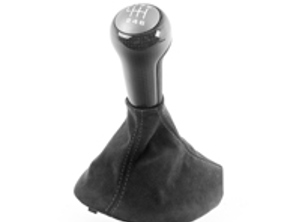 Versnellingspookknop Met Hoes - Zwart. Porsche 997 GT2/GT3 - 99742498190A15, 99742498192A15