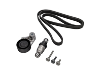 Full Pulley & Belt Kit - Tensioner, Bracket, Pulley, Drive Belt & Mounting Bolts - for Porsche 987-2 Boxster & Cayman 2009-2012 - 9A110221100, 9A110221101, 9A210221100, 9A110221200, 99907357901, 94810283900, 94810226100, 99907341101, 9A700803500, 99907324609, 99907324602, 99907341201, 9A110221601, 0PB903308, PAF008361, PAF008362, 0PB903317