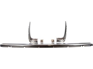 Jeu de garnitures de pare-chocs arrière chromées. Mercedes SL R107 / SLC C107 *Dansk - 1078850601, 1078850602 - A1078850601, A1078850602, 8384250210