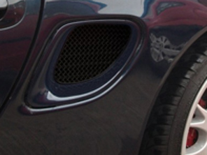 Zunsport seitlicher Lüftungsgittersatz aus Edelstahl. Porsche Boxster / Boxster S 986 - ZPR17906, ZPR17906