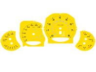 Ziffernblattsatz, MPH. Porsche 958.1 Cayenne / Cayenne S / Cayenne GTS