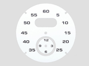 Cadran du chrono sport, Blanc. Porsche 997 / 991 / Boxster / Cayman / Panamera - 97641997061 - F97 641 997 061, F97641997061