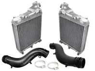 Kit di tubi e intercooler per radiatore anteriore. Porsche 957 / 958 Cayenne Turbo 4.8L - 95511063901, 95511064001, 95511062301, 95511062410