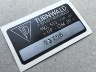 Adesivo per spoiler ala grande posteriore Turnwald. Porsche 993 RS (1995–1996) - 99351211901