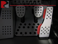 Rennline Gas Pedal Perforated. Porsche 924/944/968/996/997/Boxster/Cayman/991/Panamera - P45, P45
