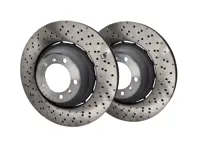 Brake disc rotor, Rear SET OF 2. Porsche 981 Cayman GT4 - 98135240780, 98135240880, 205971C, 205970C, 9GT615601F, 9GT615602F, 98135240781, 98135240881