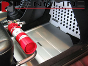 Tapis de piste Rennline. Côté passager. Porsche 911/912/930 - TM02