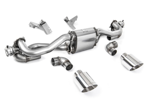 Milltek Sportauspuff Endschalldämpfer mit polierten Blenden. Porsche 718 Cayman GT4 / Boxster GTS 4.0L - 982251053E, 982251053K, 982251053F, 982251053H, 982251053D, 982251053G - SSXPO157