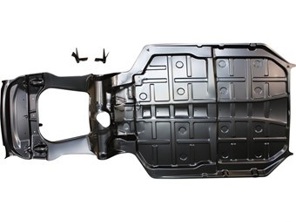 Piano del pavimento e sezione del serbatoio del carburante completi. Porsche 911 01/1963-07/1989 Auto con guida a destra - 1683101600, 591100-0RHD, 591100, 91150105212, 91150105221, 91150105221GRV, 91150105224GRV, 91150105224, 90150105235, 90150105231, 90150105230, 91150105112GRV, 91150105112 - 1683101600