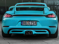 TechArt Diffuser Add-on for Rear Apron. Porsche 718 Cayman / Boxster - 082.100.500.009 - 082.100.500.009