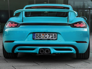 TechArt Diffuser Add-on for Rear Apron. Porsche 718 Cayman / Boxster - 082.100.500.009 - 082.100.500.009