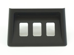 Mittelkonsolen-Schaltergehäuse, 3-Tasten-Typ. Porsche 993 - 99363207110, 99363207111, 99363207112, 99363207113, 99363207114, 99363207115, 99363207117, 99363207118, 99363207119, 99363207120