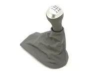Cuir de levier de vitesses gris graphite avec poignée en alliage. Porsche 986 Boxster - 98642498105C50, 98642498105