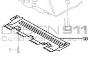 Luftkanal der vorderen Stoßstange / Unterschale. Porsche 996 Turbo X50 - 99657596100