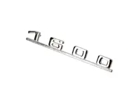 Rear badge '1600', Silver colour. Porsche 356 - 64455931200