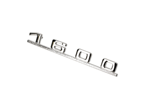 Badge arrière « 1600 », couleur argent. Porsche 356 - 64455931200
