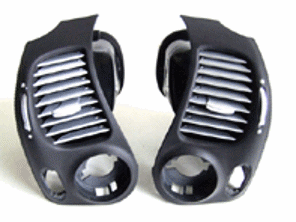 Salida de aire Arctic Silver. Porsche 996 - 00004480216A11, 00004480216G11, 00004480216C51, 00004480216M31, 00004480216S31