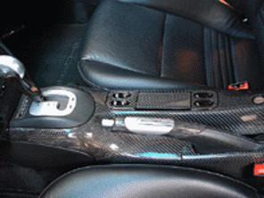 Console Centrale / Tunnel Fibre de Carbone Porsche 996 / 986 - 98655299702, 98655299608, 98655299508, 99655299302
