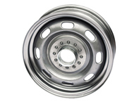 15' 5.5J Steel 'Knock off' wheel, Raw finish unpainted Porsche 356