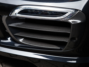 Airblades de grille de pare-chocs avant en fibre de carbone TechArt. Porsche 991.1 turbo - 091.121.194.009G, 091.121.194.009